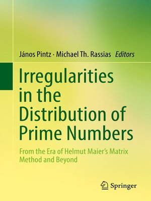 cover image of Irregularities in the Distribution of Prime Numbers